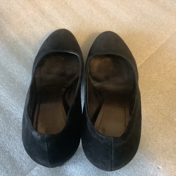 Aquatalia Women's Black Suede Slip on Pumps Block Heel Shoes Black Size 10 - Picture 7 of 9